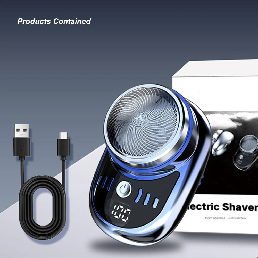 Mini barbeador elétrico com carregamento USB. Barbeador Portátil! Eletric Shaver.