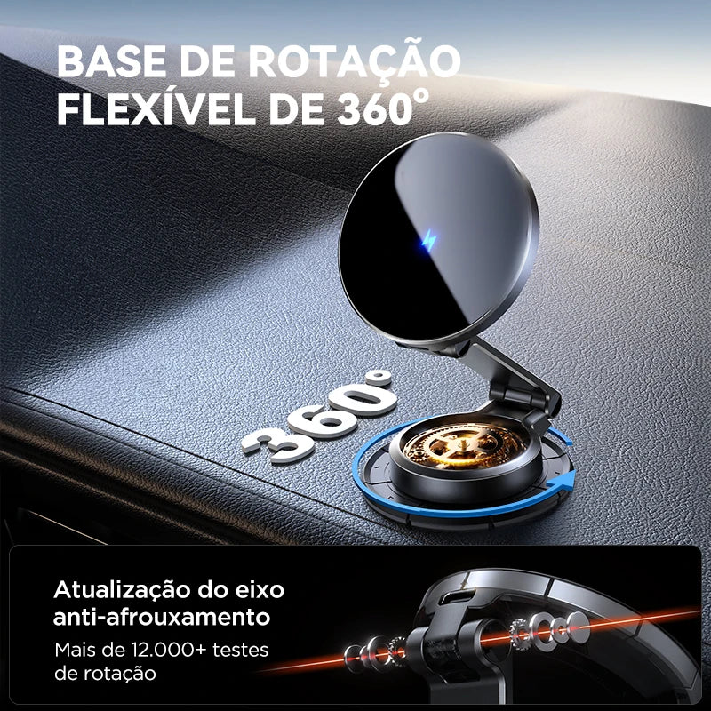 Suporte de telefone dobrável Carregador rápido Magnético