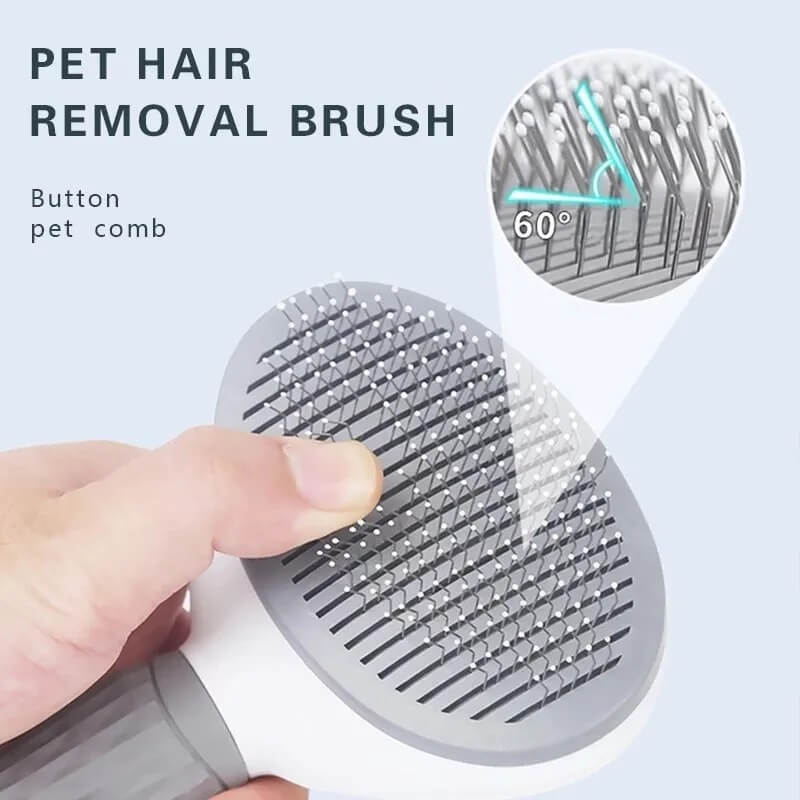 Pet cão escova gato pente auto limpeza pet removedor de pêlos escova para cães gatos grooming ferramentas animais de estimação desmatting pente cães acessórios