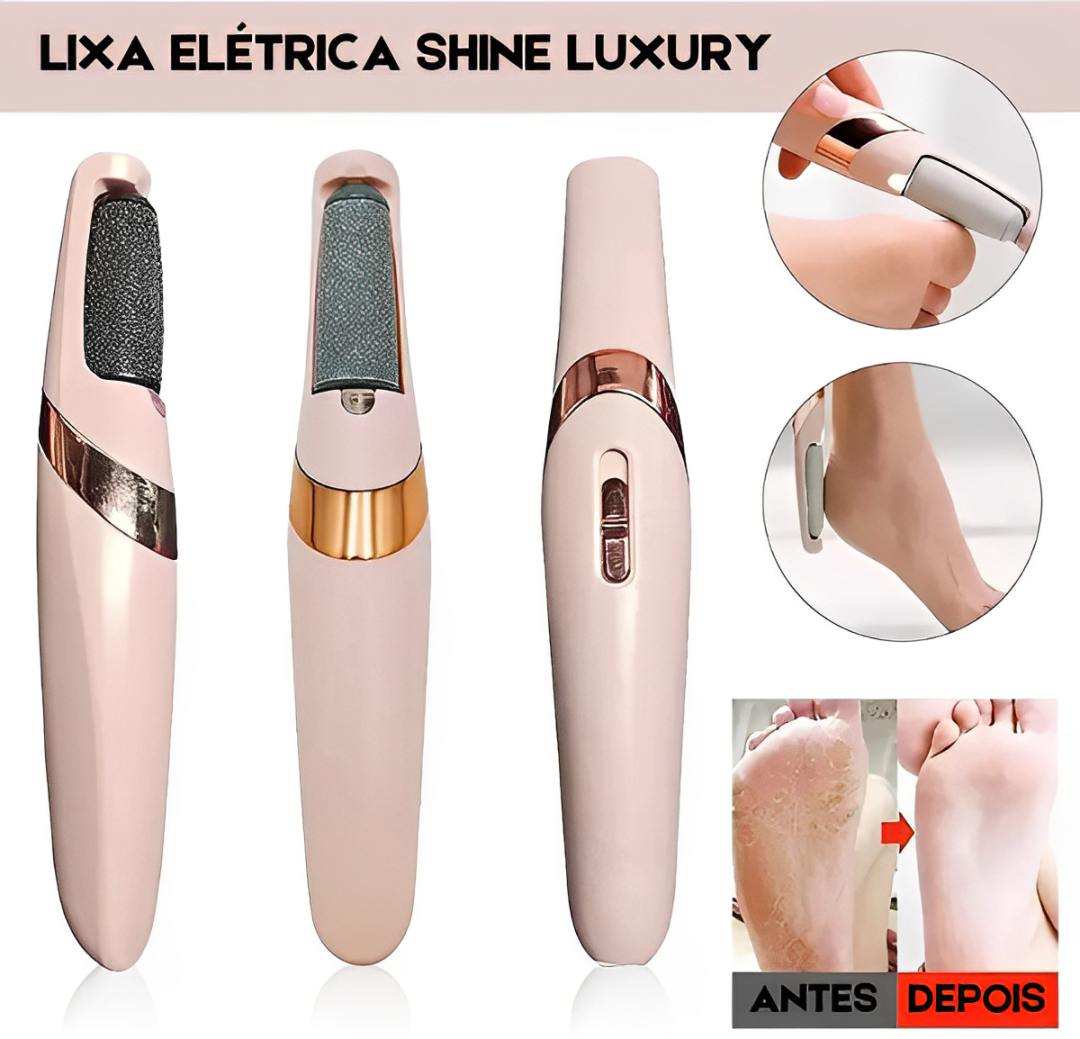 Lixa De Pé Elétrica Elimina Tudo Portátil Usb. Shine Luxury!